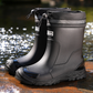 📢📢40% OFF !! ⏰Unisex Mid-Calf Waterproof Rain Boots