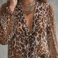📢📢50% OFF !! ⏰Women's V-Neck Leopard Print Top
