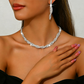 📢📢50% OFF !! ⏰Sparkling Rhinestone Claw Chain Necklace & Earrings Set for Women