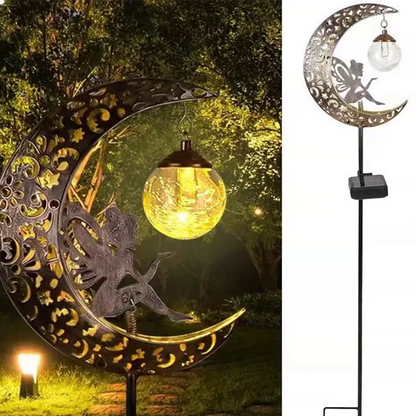 📢📢40% OFF !! ⏰Solar Fairy Moon Garden Stake Light