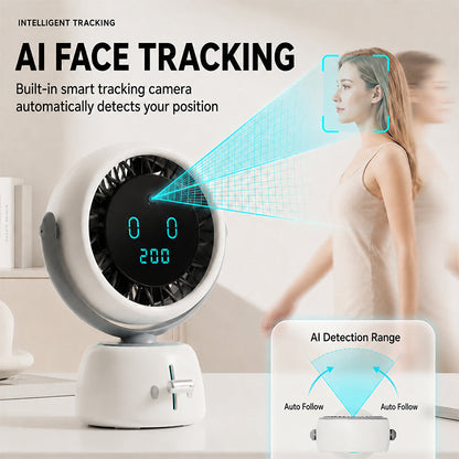 📢📢40% OFF !! ⏰Smart Face Tracking Desktop Fan
