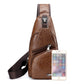 📢📢40% OFF !! ⏰Exquisite Gift - Men's Multifunctional High Quality Leather Chest Bag