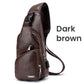 📢📢40% OFF !! ⏰Exquisite Gift - Men's Multifunctional High Quality Leather Chest Bag