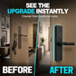 📢📢40% OFF !! ⏰Smart Fingerprint Door Lock for Indoor Wooden Doors No Drilling Needed