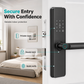 📢📢40% OFF !! ⏰Smart Fingerprint Door Lock for Indoor Wooden Doors No Drilling Needed