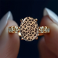 📢📢50% OFF !! ⏰Vintage Leopard Print Oval Ring