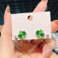 📢📢50% OFF !! ⏰Four-Leaf Clover Huggie Hoop Earrings