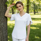 📢📢40% OFF !! ⏰Loose Fit Solid Color V Neck Flutter Sleeve Blouse
