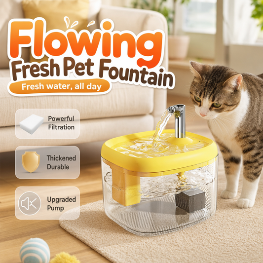 📢📢50% OFF !! ⏰Silent Pet Drinking Dispenser with Food-Grade PET Bowl