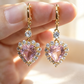 📢📢50% OFF !! ⏰Sparkling Heart-Shaped Drop Earrings