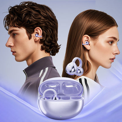📢📢50% OFF !! ⏰Bluetooth 5.4 Clip-On Open Ear Earbuds with Noise Cancelling