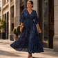 📢📢40% OFF !! ⏰Women's Elegant V-Neck Printed Dress