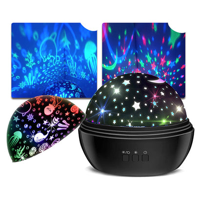 📢📢40% OFF !! ⏰2-in-1 Rotating Star Projector Night Lights