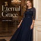 Women's Elegant Lace Bodice Maxi Dress