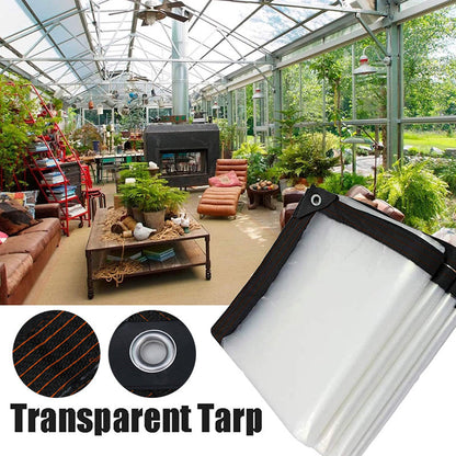 📢📢50% OFF !! ⏰Heavy-Duty Transparent Waterproof Insulated Tarp