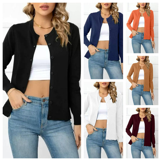 📢📢40% OFF !! ⏰Women's Classic Crew Neck Cardigan