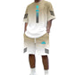 📢📢40% OFF !! ⏰Men's Summer T-Shirt & Shorts Two-Piece Set