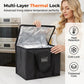 Large Capacity Handheld Zipper Aluminum Foil Insulated Bag