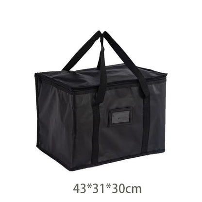 Large Capacity Handheld Zipper Aluminum Foil Insulated Bag