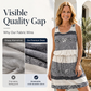 Women's Striped Sleeveless Dress with Drawstring Waist
