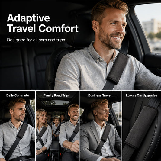 📢📢50% OFF !! ⏰Universal Faux Suede Car Seat Belt Shoulder Cover Extended Cushion Padding