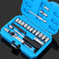 📢📢50% OFF !! ⏰29pcs Core Ratchet Socket Wrench Kit – Chrome‑vanadium steel, 11 sockets & 10 bits. Perfect for car repairs & DIY 🛠️✨