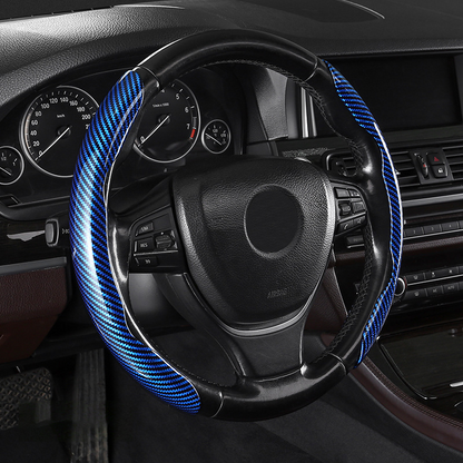 📢📢50% OFF !! ⏰Segmented Carbon Fiber Steering Wheel Cover