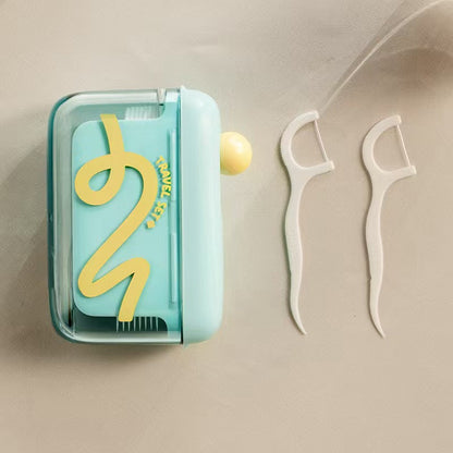 📢📢50% OFF !! ⏰Automatic Pop-Up Dental Floss Storage Dispenser