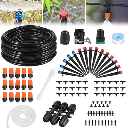 📢📢40% OFF !! ⏰Garden Automatic Micro Irrigation Tubing Kits, Water-Saving Sprinkler