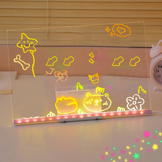 📢📢50% OFF !! ⏰Kids DIY Illuminated Erasable Drawing Board Set
