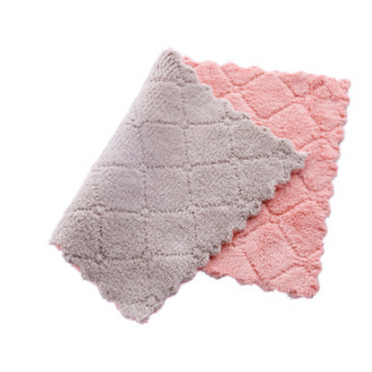 Soft Microfiber Double-Sided Cleaning Cloth