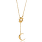 📢📢50% OFF !! ⏰Elegant Sun and Moon Pendant Necklace