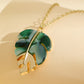 📢📢50% OFF !! ⏰Fashion Leaf Pendant Necklace
