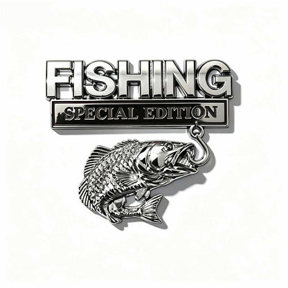 📢📢50% OFF !! ⏰Metal Fishing Vehicle Emblem Badge