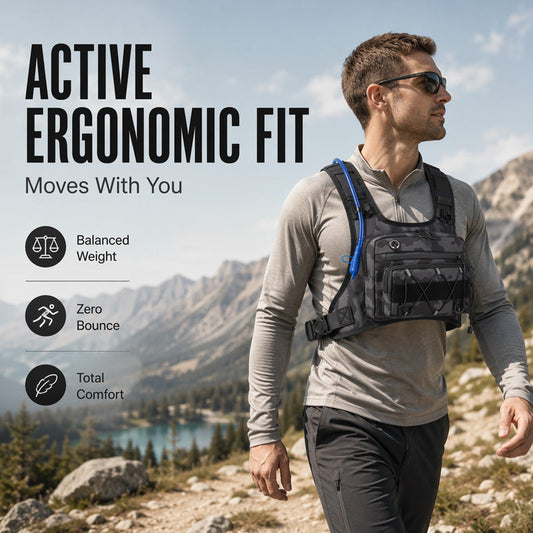 📢📢40% OFF !! ⏰Chest Bag Hydration Ready Cycling Vest Pack for Men