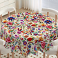 Retro Floral Tablecloth