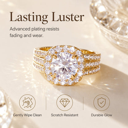 📢📢50% OFF !! ⏰Women's Cubic Zirconia Halo Ring
