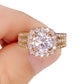 📢📢50% OFF !! ⏰Women's Cubic Zirconia Halo Ring
