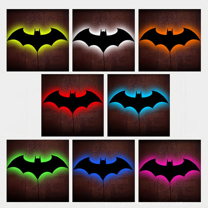📢📢40% OFF !! ⏰2026 New Halloween 3D Lighted Bats, LED Glowing Hanging Wall Bat Decorations