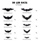 📢📢50% OFF !! ⏰3D Bat LED Wall Light Decor