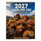 📢📢50% OFF !! ⏰2027 Highland Cow Wall Calendar