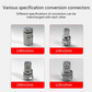 CR-V Steel Ratchet Wrench Adapter Socket Converter Set