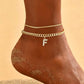 📢📢50% OFF !! ⏰Dainty Layered Gold Initial Anklets for Women