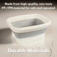 🦶✨ 50% OFF Limited Time! Collapsible Foot Spa Basin with Lid | Portable Silicone Foot Soak Tub with Massage Rollers for Home Relaxation