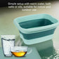 🦶✨ 50% OFF Limited Time! Collapsible Foot Spa Basin with Lid | Portable Silicone Foot Soak Tub with Massage Rollers for Home Relaxation