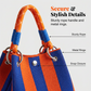 Striped Knit Bucket Handbag