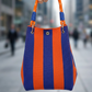 Striped Knit Bucket Handbag
