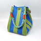 Striped Knit Bucket Handbag