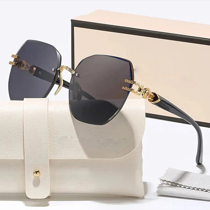 Statement Rimless Sunglasses