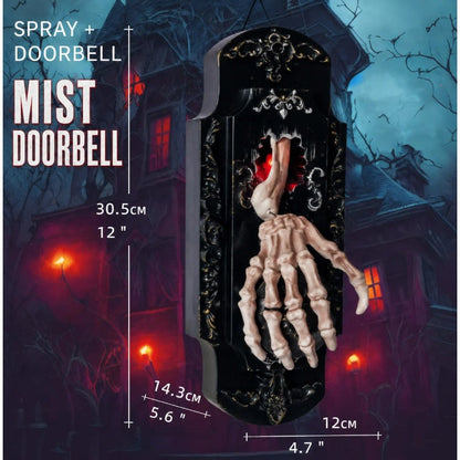 📢📢50% OFF !! ⏰Spooky Skull Door Bell Hanging Decoration